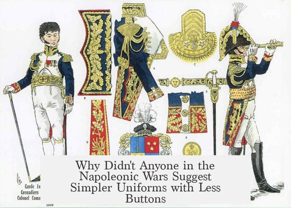 Why Didn't Anyone in the Napoleonic Wars Suggest Simpler Uniforms with Less Buttons?