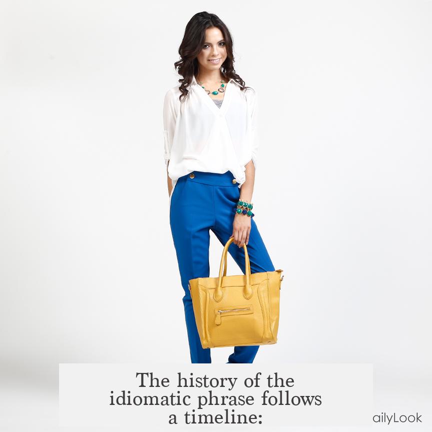 The history of the idiomatic phrase follows a timeline: