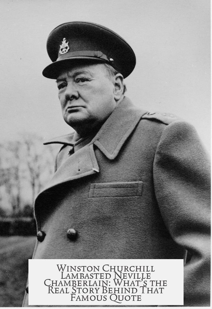 Winston Churchill Lambasted Neville Chamberlain: What’s the Real Story Behind That Famous Quote?