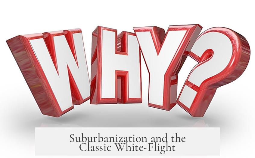 Suburbanization and the Classic White-Flight