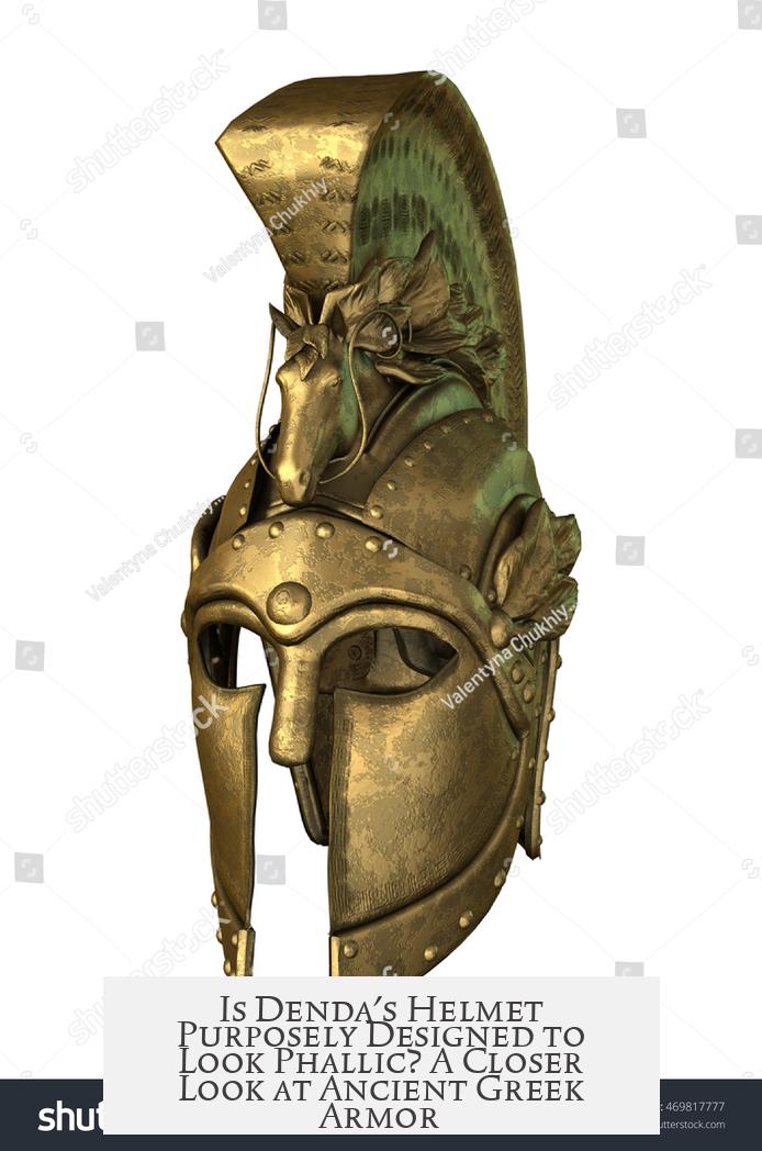 Is Denda's Helmet Purposely Designed to Look Phallic? A Closer Look at Ancient Greek Armor