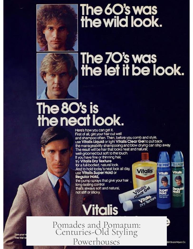 Pomades and Pomatum: Centuries-Old Styling Powerhouses