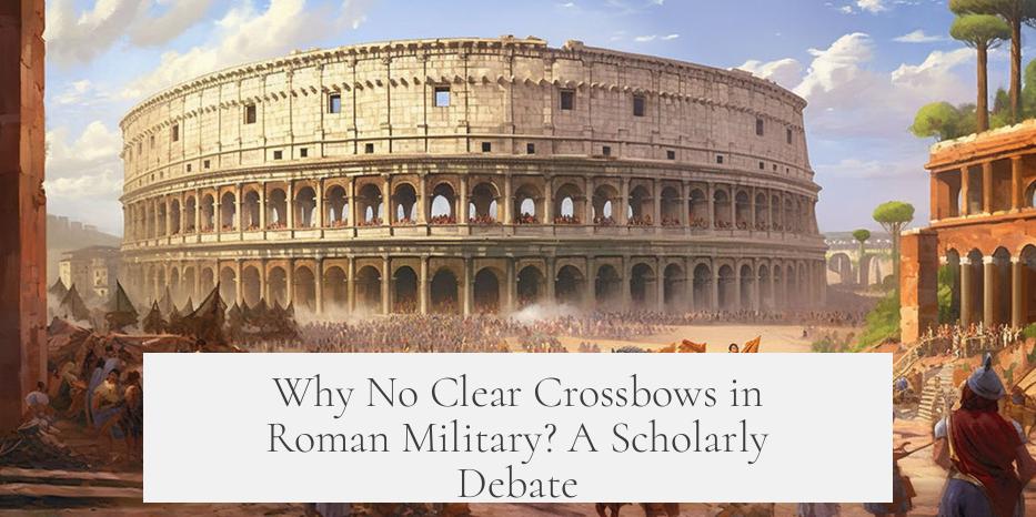 Why No Clear Crossbows in Roman Military? A Scholarly Debate