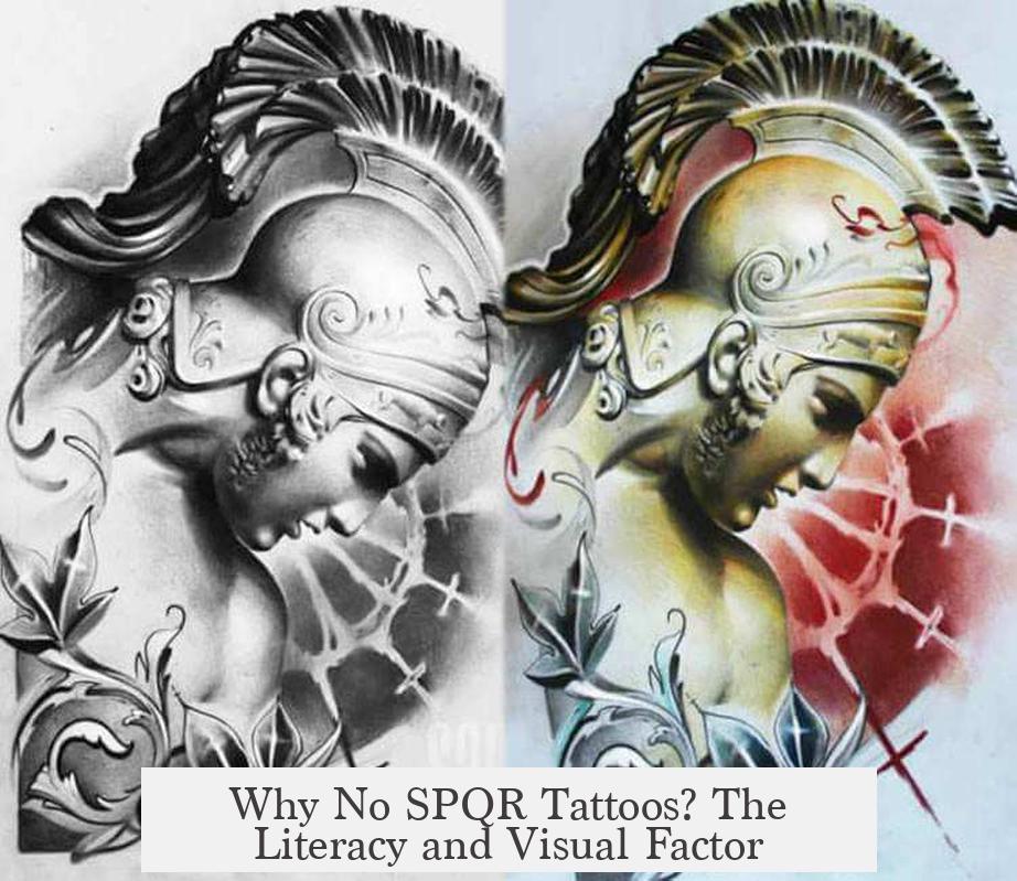 Why No SPQR Tattoos? The Literacy and Visual Factor