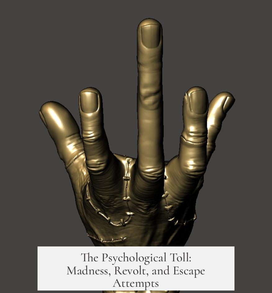 The Psychological Toll: Madness, Revolt, and Escape Attempts