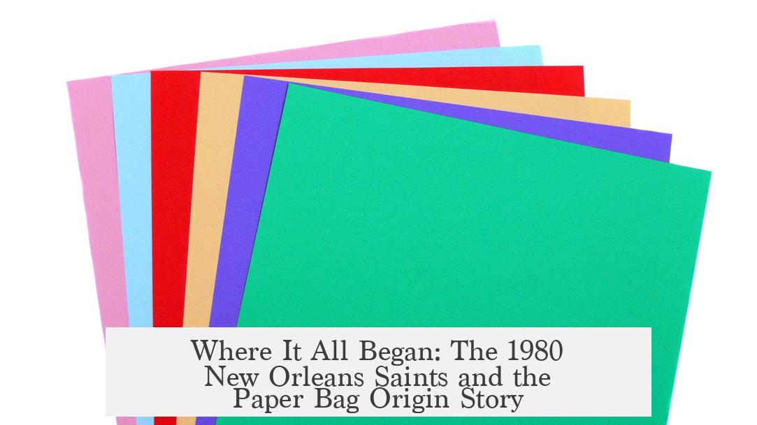 Where It All Began: The 1980 New Orleans Saints and the Paper Bag Origin Story
