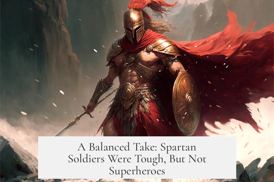 A Balanced Take: Spartan Soldiers Were Tough, But Not Superheroes