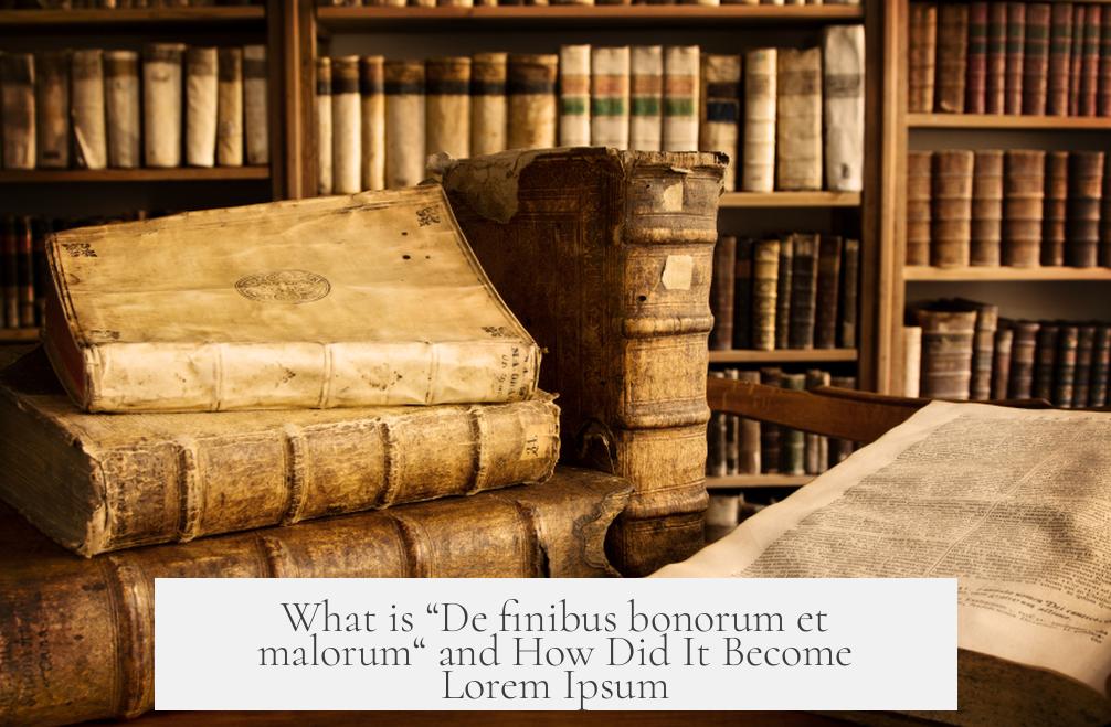 What is “De finibus bonorum et malorum“ and How Did It Become Lorem Ipsum?
