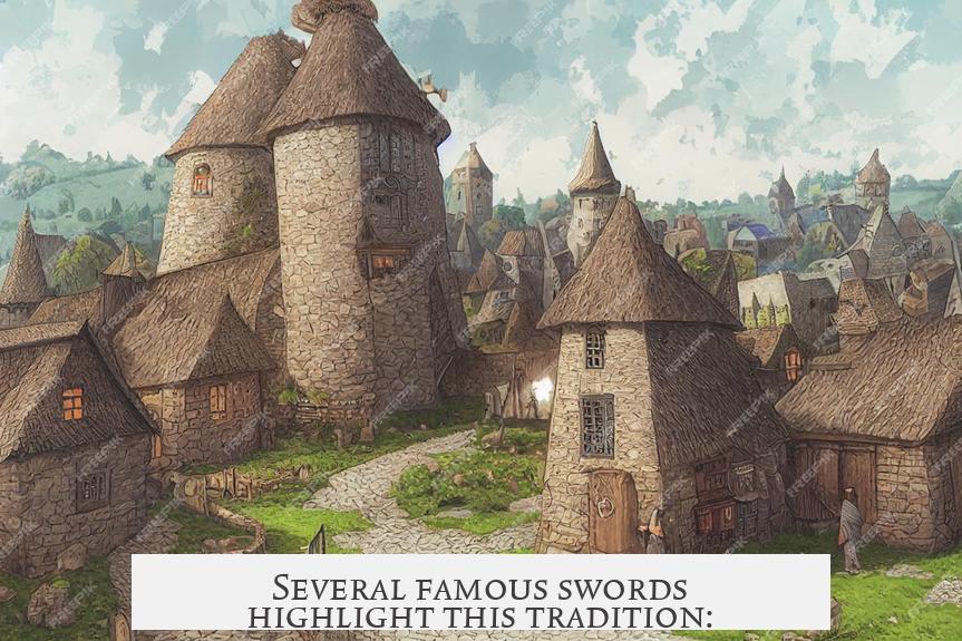 Several famous swords highlight this tradition: