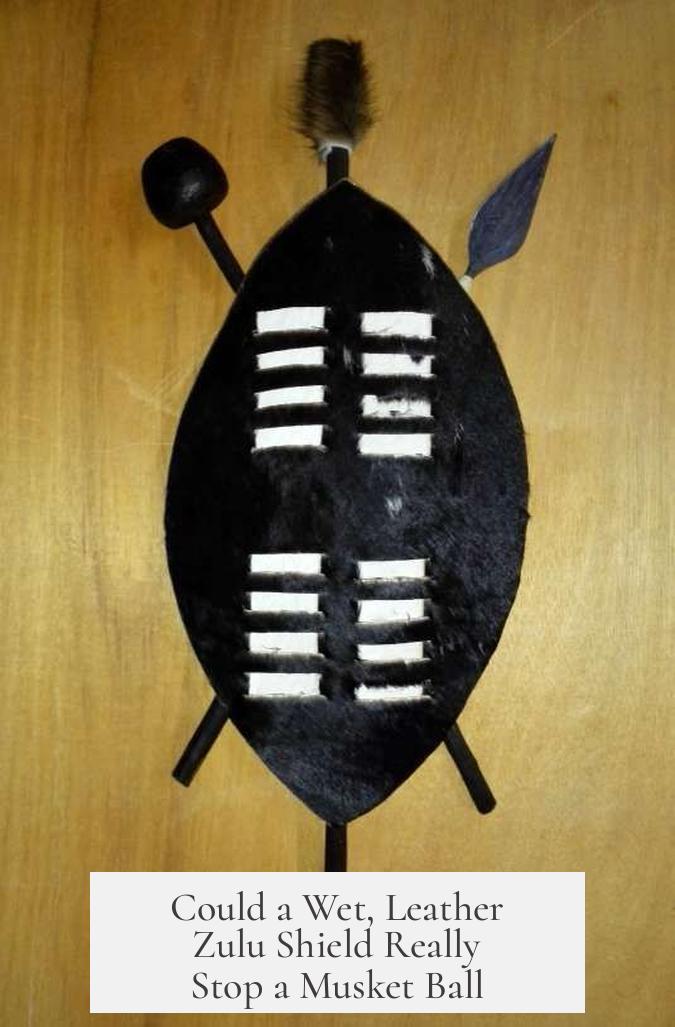 Could a Wet, Leather Zulu Shield Really Stop a Musket Ball?