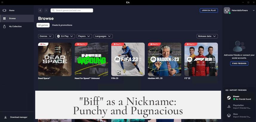 "Biff" as a Nickname: Punchy and Pugnacious