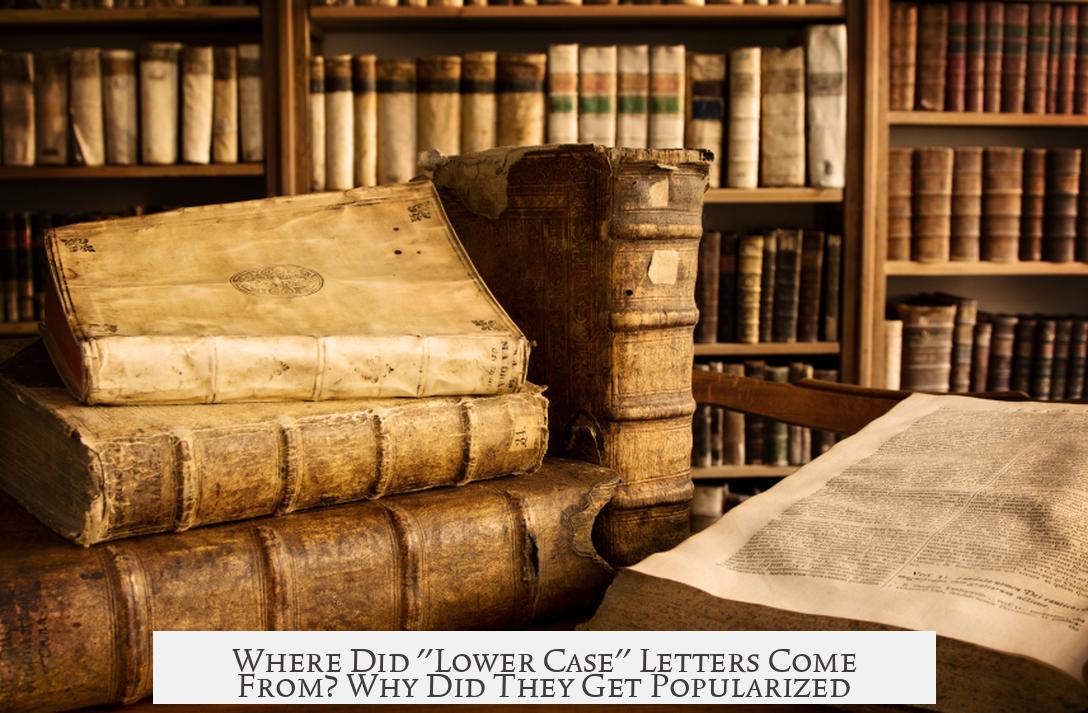Where Did "Lower Case" Letters Come From? Why Did They Get Popularized?