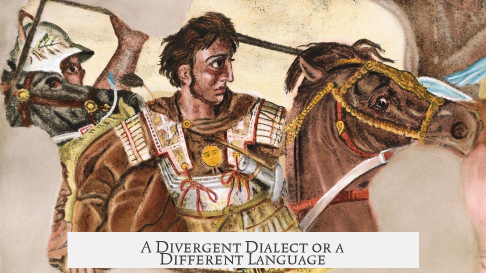 A Divergent Dialect or a Different Language?