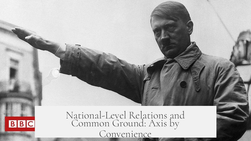 National-Level Relations and Common Ground: Axis by Convenience
