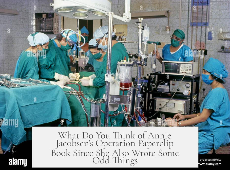 What Do You Think of Annie Jacobsen's Operation Paperclip Book Since She Also Wrote Some Odd Things?