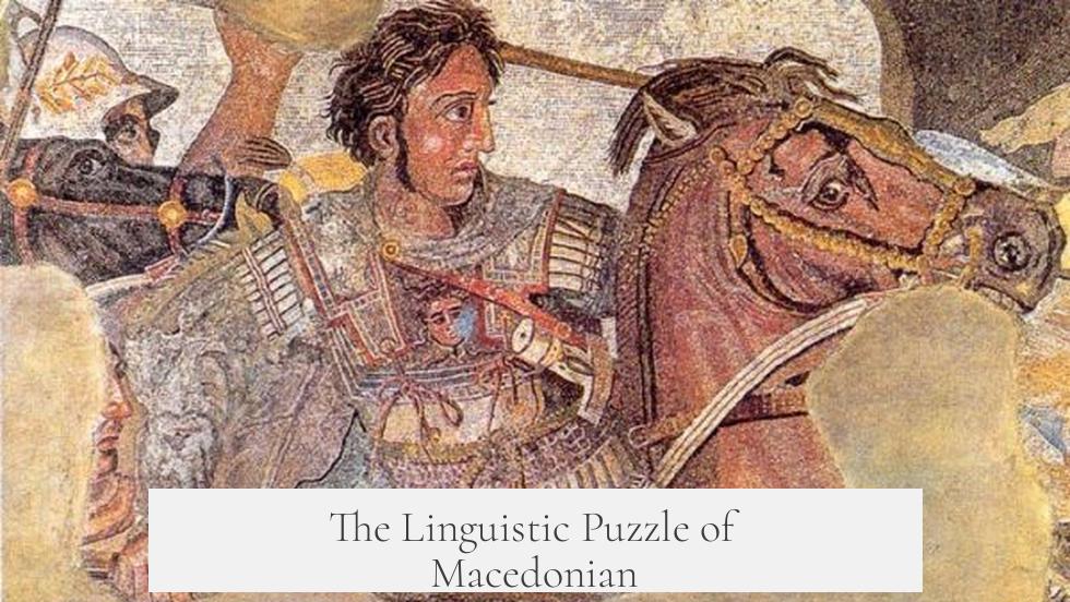The Linguistic Puzzle of Macedonian