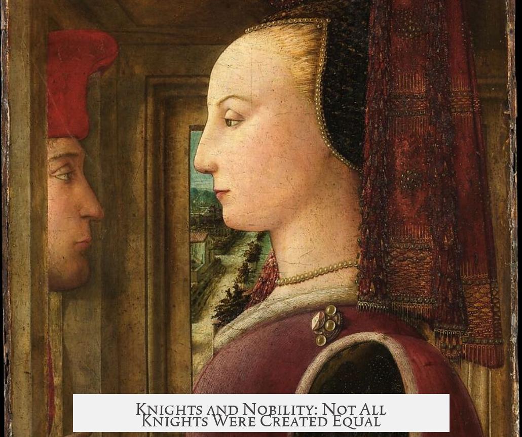 Knights and Nobility: Not All Knights Were Created Equal