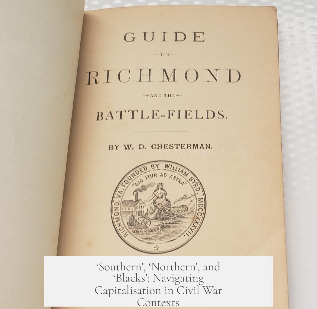 ‘Southern’, ‘Northern’, and ‘Blacks’: Navigating Capitalisation in Civil War Contexts
