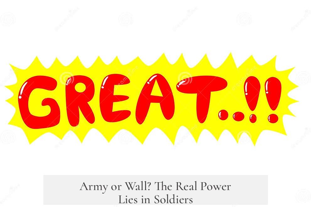 Army or Wall? The Real Power Lies in Soldiers