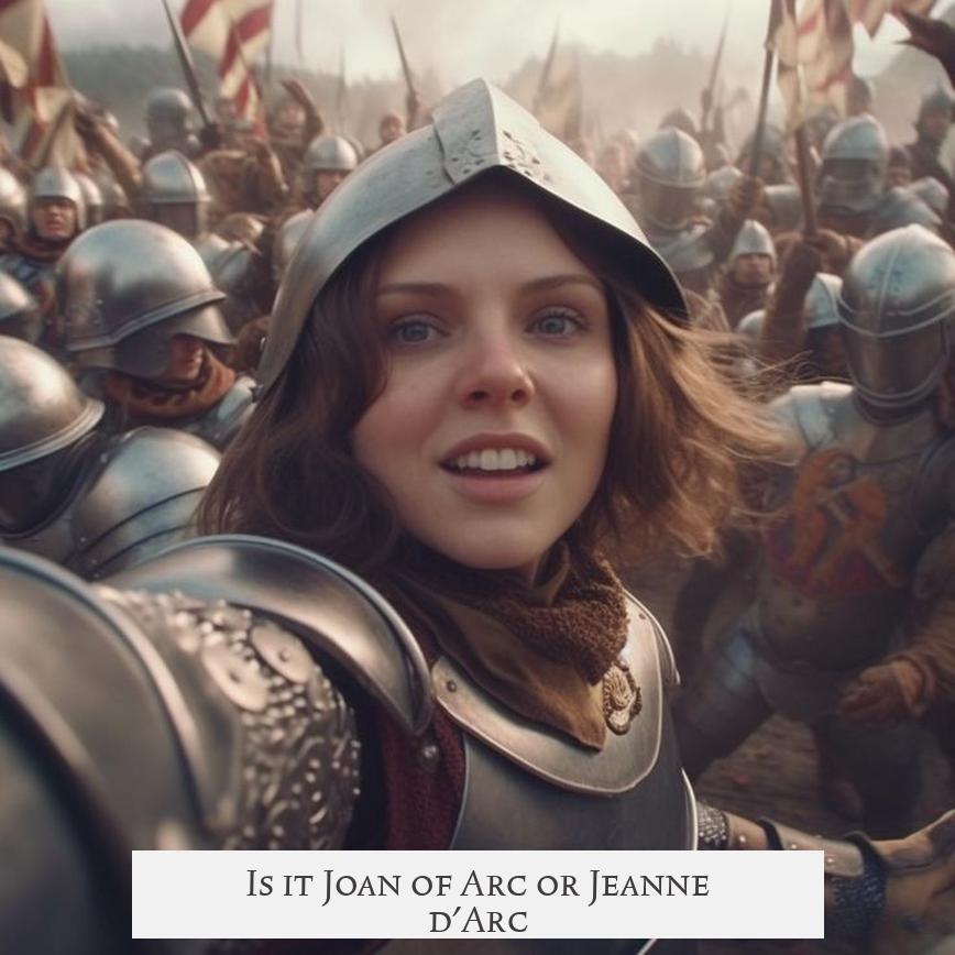 Is it Joan of Arc or Jeanne d'Arc?
