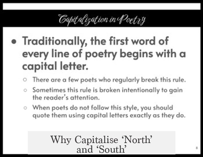 Why Capitalise ‘North’ and ‘South’?