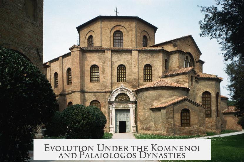 Evolution Under the Komnenoi and Palaiologos Dynasties