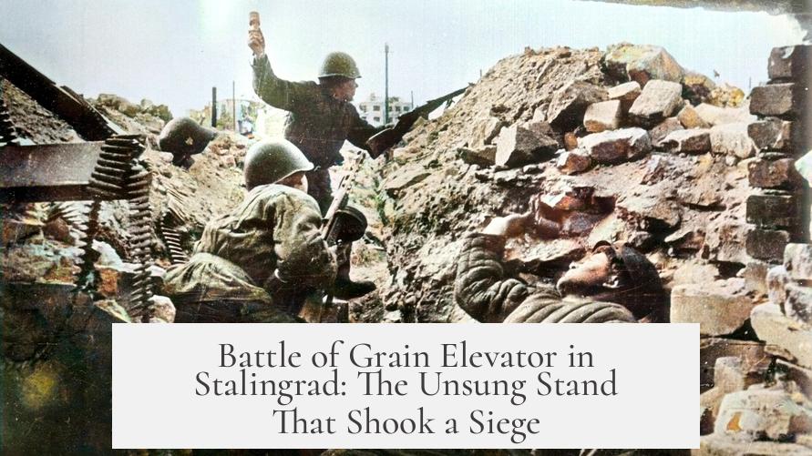 Battle of Grain Elevator in Stalingrad: The Unsung Stand That Shook a Siege