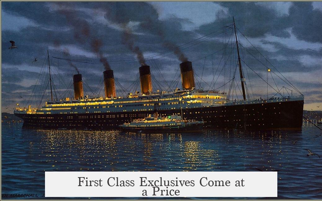 First Class Exclusives Come at a Price