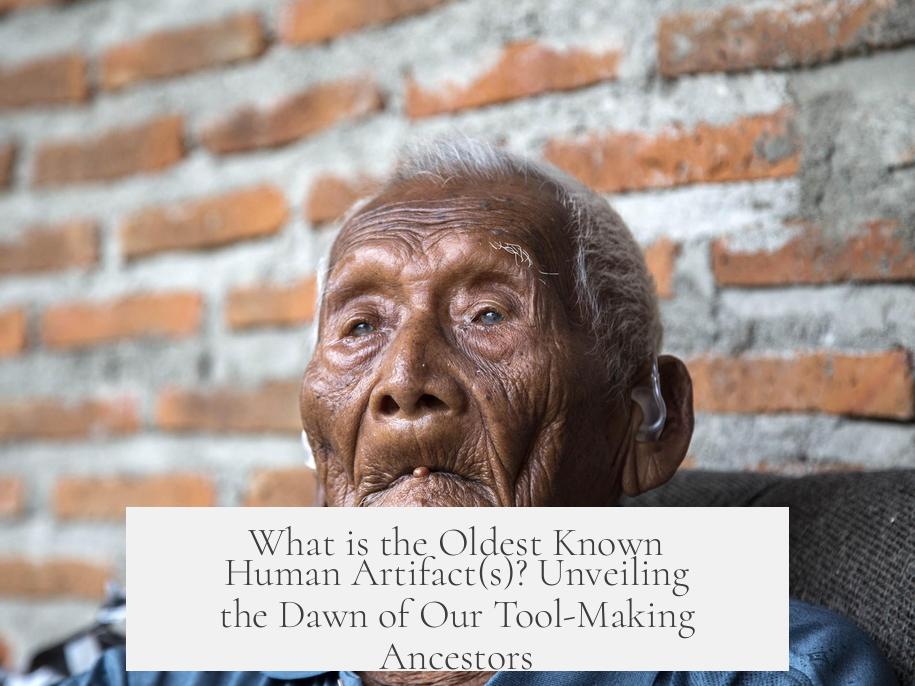 What is the Oldest Known Human Artifact(s)? Unveiling the Dawn of Our Tool-Making Ancestors