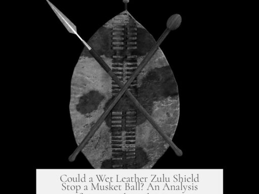 Could a Wet Leather Zulu Shield Stop a Musket Ball? An Analysis of Historical Battle Tactics