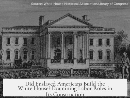 Did Enslaved Americans Build the White House? Examining Labor Roles in Its Construction