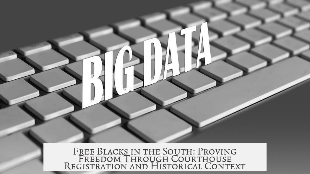 Free Blacks in the South: Proving Freedom Through Courthouse Registration and Historical Context