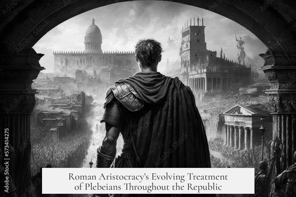Roman Aristocracy's Evolving Treatment of Plebeians Throughout the Republic