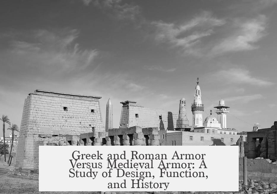 Greek and Roman Armor Versus Medieval Armor: A Study of Design, Function, and History