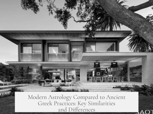 Modern Astrology Compared to Ancient Greek Practices: Key Similarities and Differences