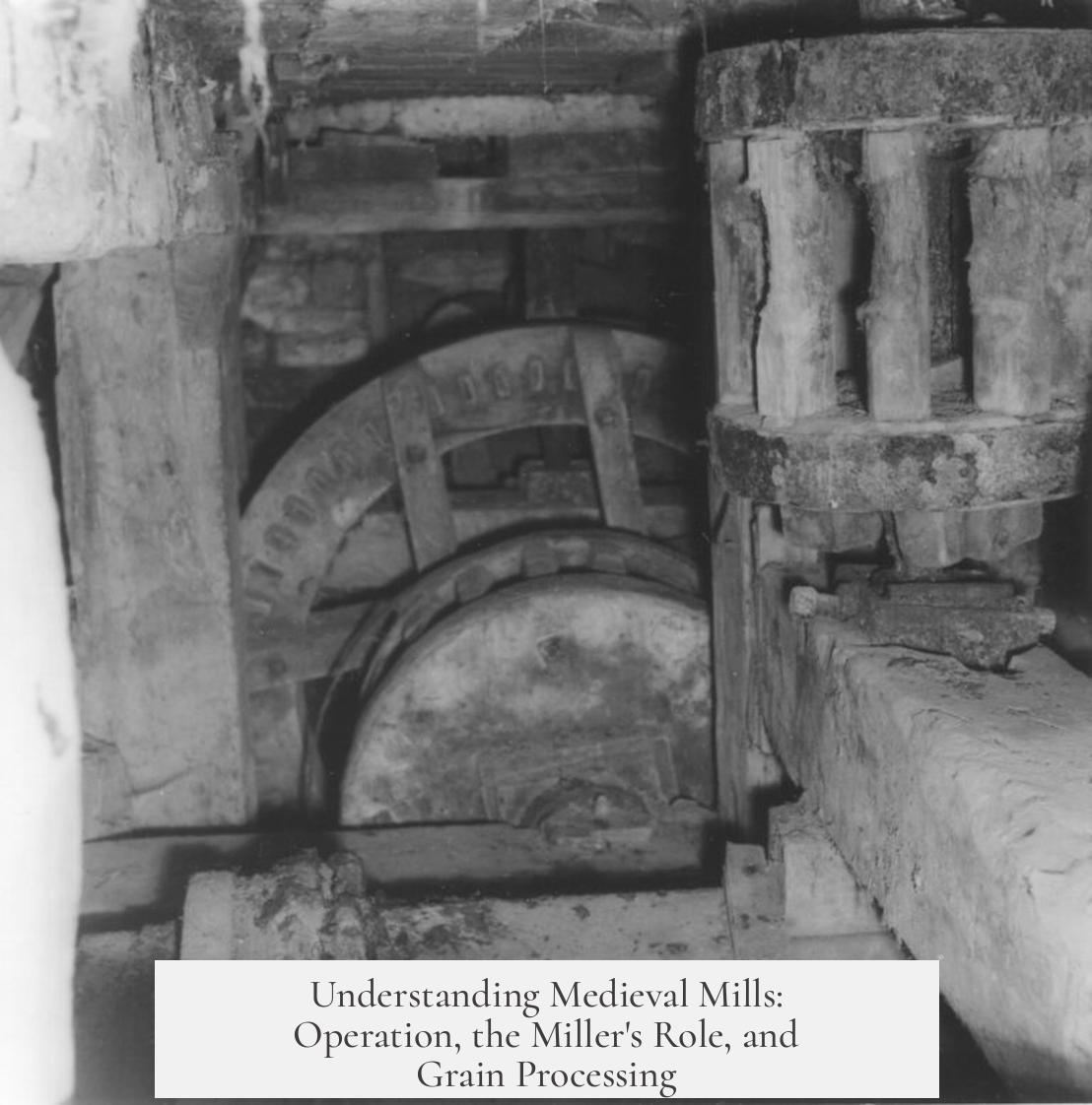 Understanding Medieval Mills: Operation, the Miller's Role, and Grain Processing