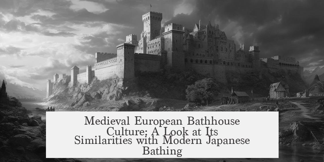 Medieval European Bathhouse Culture: A Look at Its Similarities with Modern Japanese Bathing