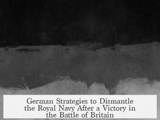 German Strategies to Dismantle the Royal Navy After a Victory in the Battle of Britain
