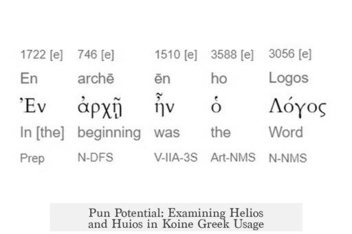 Pun Potential: Examining Helios and Huios in Koine Greek Usage