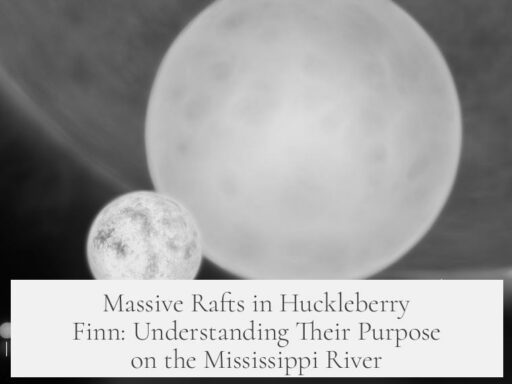 Massive Rafts in Huckleberry Finn: Understanding Their Purpose on the Mississippi River