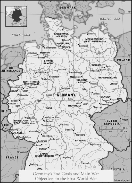 Germany's End Goals and Main War Objectives in the First World War