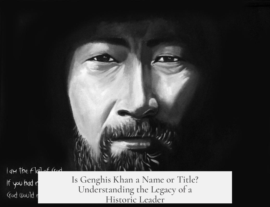 Is Genghis Khan a Name or Title? Understanding the Legacy of a Historic Leader