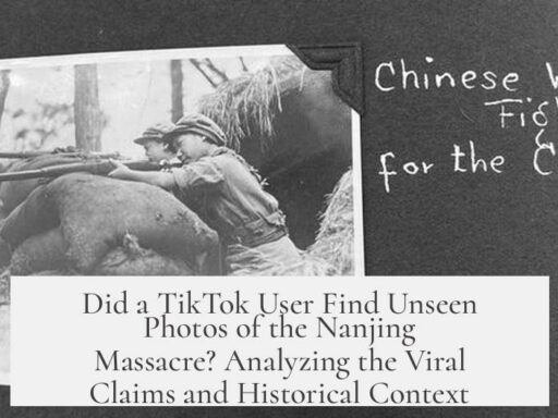 Did a TikTok User Find Unseen Photos of the Nanjing Massacre? Analyzing the Viral Claims and Historical Context