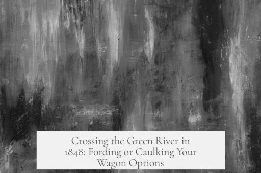 Crossing the Green River in 1848: Fording or Caulking Your Wagon Options