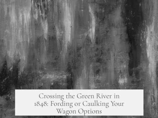 Crossing the Green River in 1848: Fording or Caulking Your Wagon Options
