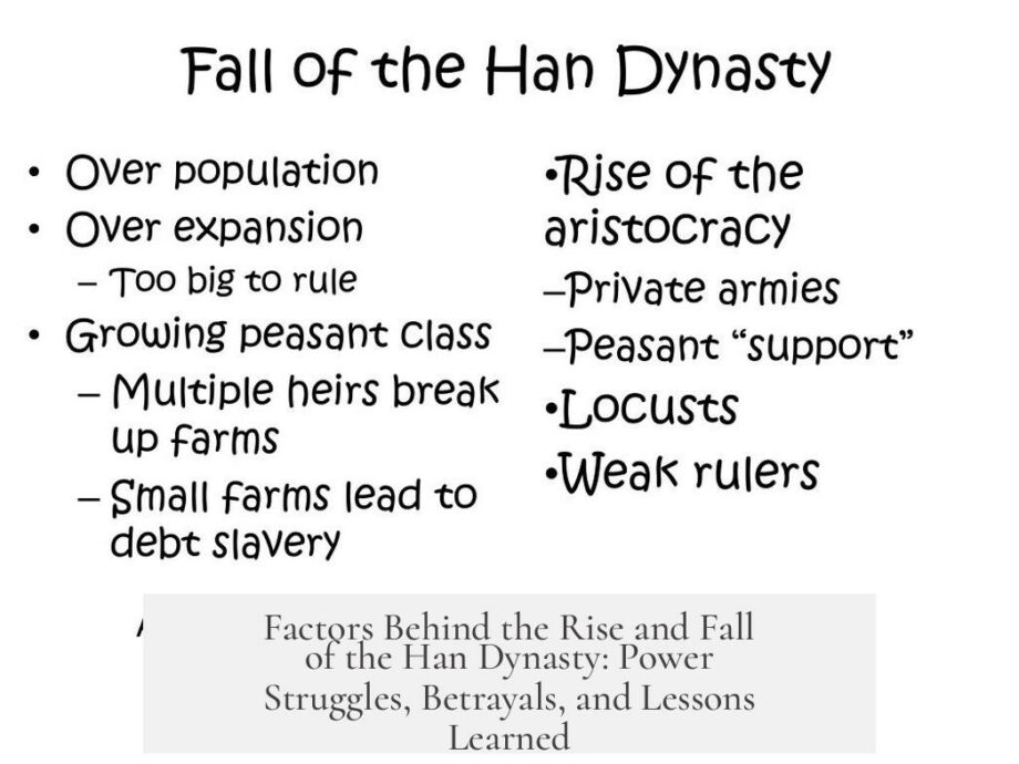 Factors Behind the Rise and Fall of the Han Dynasty: Power Struggles, Betrayals, and Lessons Learned