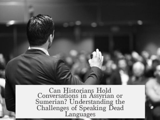 Can Historians Hold Conversations in Assyrian or Sumerian? Understanding the Challenges of Speaking Dead Languages