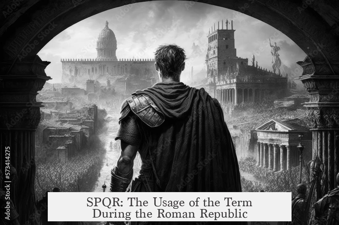 SPQR: The Usage of the Term During the Roman Republic