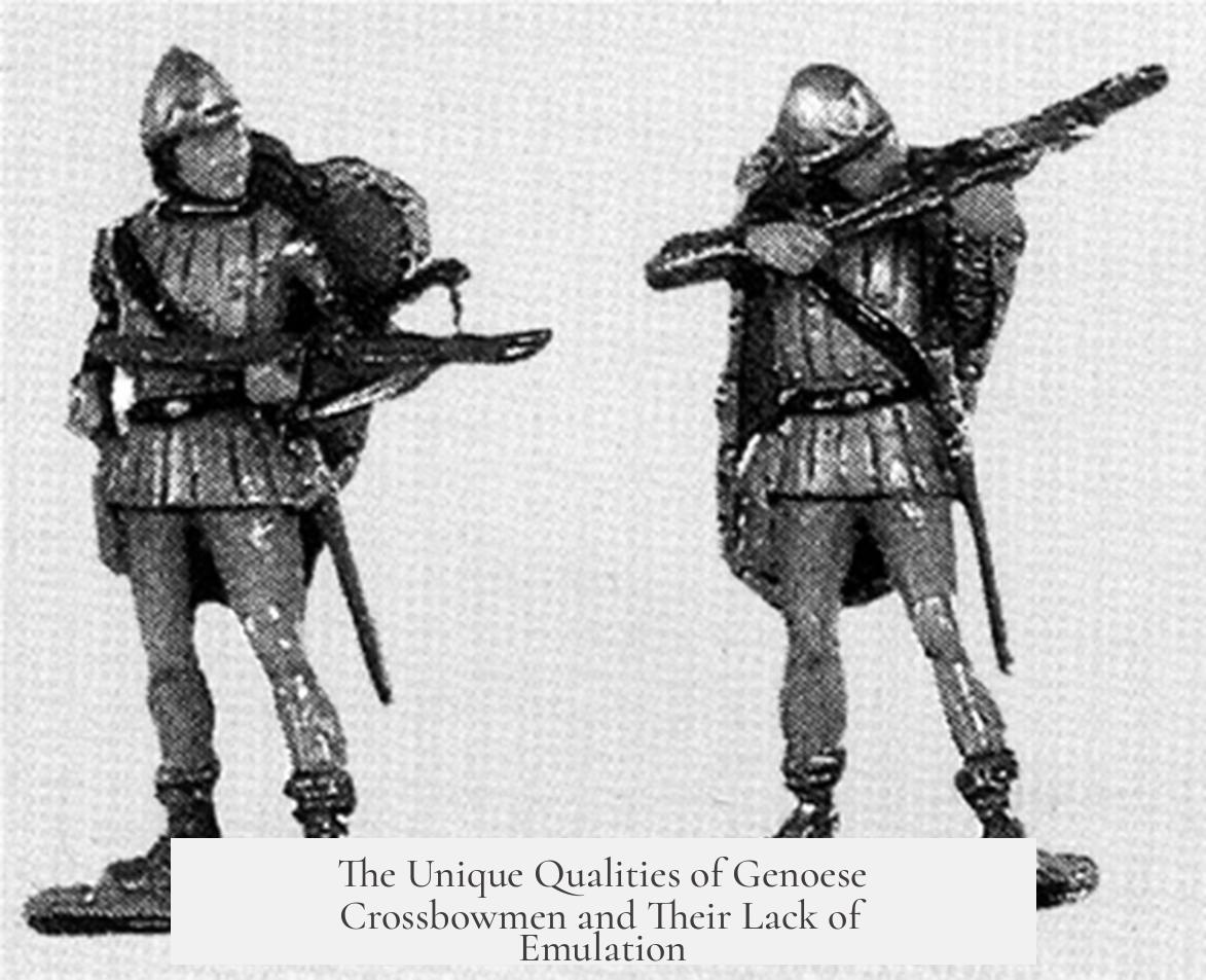 The Unique Qualities of Genoese Crossbowmen and Their Lack of Emulation