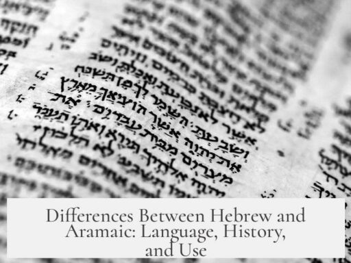 Differences Between Hebrew and Aramaic: Language, History, and Use